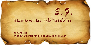 Stankovits Fábián névjegykártya